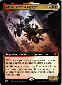 Akiri, Fearless Voyager (Extended Art) Zendikar Rising  NM   Normal - Image 1