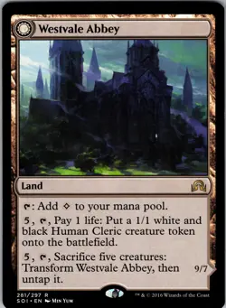 Westvale Abbey Shadows over Innistrad Rare LP Magic: The Gathering 281 Normal - Image 3