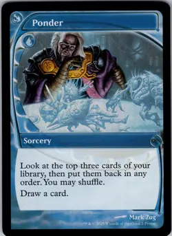 Ponder (Future Sight) Secret Lair Drop Series  NM Magic: The Gathering  Foil - Image 1