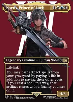 1x - Noctis, Prince of Lucis - (borderless) - Final Fantasy FIN - NM MTG - Image 1