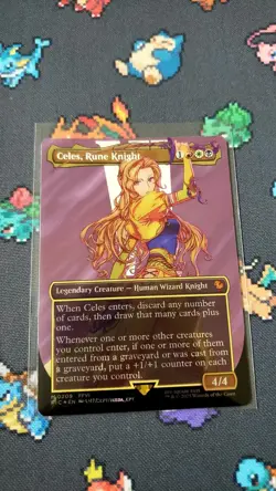 Celes, Rune Knight (Borderless) (Surge Foil) Commander: Final Fantasy Foil - Image 1
