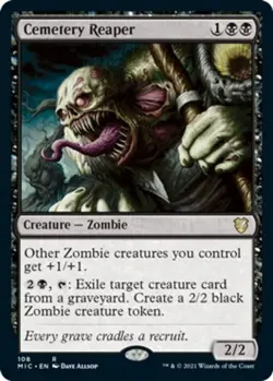 Near Mint, English - 1 x MTG Cemetery Reaper Commander: Innistrad: Midnight Hunt - Image 1