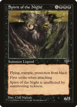 MTG Spirit of the Night  - Mirage #146 - Image 2