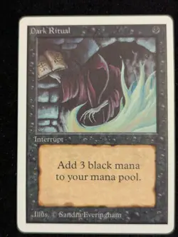 Dark Ritual - Unlimited - LP - MTG - Magic The Gathering - Black - Instant - Image 1