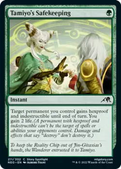 MTG - Tamiyo's Safekeeping - Kamigawa: Neon Dynasty - NM, English Magic FLAT RAT - Image 2