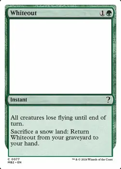 1x Whiteout - White Border NM-Mint, English Mystery Booster 2 MTG Magic - Image 1