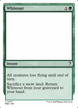 1x Whiteout - White Border NM-Mint, English Mystery Booster 2 MTG Magic - Image 2