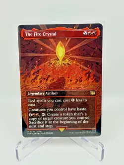 Universes Beyond: Final Fantasy MTG #337 The Fire Crystal (Borderless) NM - Image 1