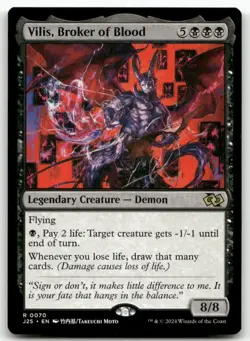 Vilis, Broker of Blood (Anime) #70 MTG Foundations Jumpstart M/NM X1 - Image 4