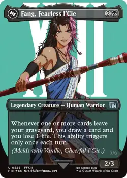 Foil - Fang, Fearless l'Cie (Borderless) (Surge Foil) - 526 / NM / English - Image 1