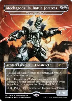 Foil - Mechagodzilla, Battle Fortress - Hangarback Walker (Welcome Back Promo) - - Image 1