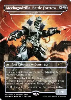 Foil - Mechagodzilla, Battle Fortress - Hangarback Walker (Welcome Back Promo) - - Image 2