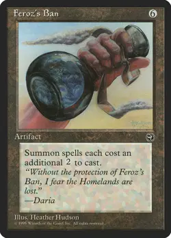 Feroz's Ban [Homelands] Magic MTG - Image 2