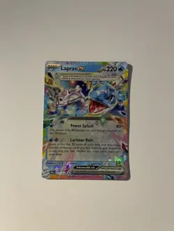 PokÃ©mon TCG Sv07 Stellar Crown Lapras EX Holo Double Rare Card 032/142 NM - Image 1