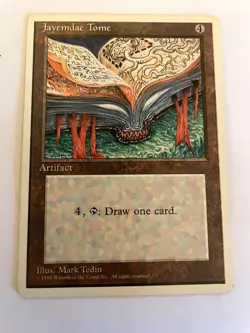 MTG Jayemdae Tome Alternate 4th Edition Regular Rare Try to find them Must see!! - Image 1