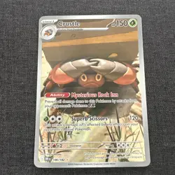 Pokemon Tcg Crustle 186/182 Sv10: Destined Rivals Holo - Image 1