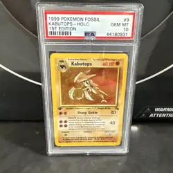Kabutops PSA 10 - 1st Edition Holo - Pokemon Fossil 1999 9/62 - Image 1