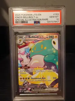 Pokemon TCG Ionos Bellibolt EX PSA 10 Journey Together #183/159 English SIR - Image 1