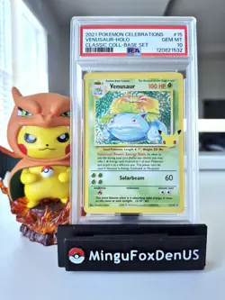 Pokemon PSA 10 GEM MINT Celebrations Venusaur 15/102 Classic Collection Holo - Image 1