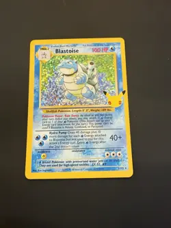 Pokémon Blastoise Holo Card 2/102 Celebrations 25th Anniversary NM - Image 3