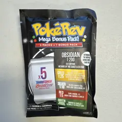 PokeRev 7.0 Obsidian Mystery Pack / 6 Pokemon Booster Packs /  5 + 1 Bonus PK - Image 3