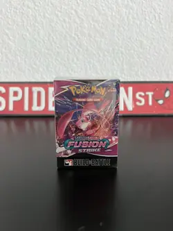 Pokemon TCG Sword Shield Fusion Strike Build And Battle Box Sealed 4 Packs NEW - Image 1
