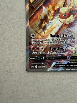 PokÃ©mon TCG Flareon V Sword & Shield SWSH179 Holo Promo Trading Card - Image 4