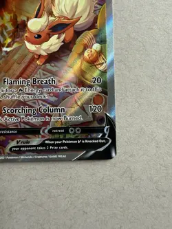 PokÃ©mon TCG Flareon V Sword & Shield SWSH179 Holo Promo Trading Card - Image 5