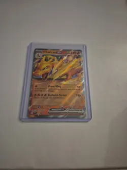 PokÃ©mon TCG Charizard EX 161 Scarlet & Violet Promo Holo Ultra Rare Card - Image 1