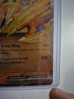 PokÃ©mon TCG Charizard EX 161 Scarlet & Violet Promo Holo Ultra Rare Card - Image 3