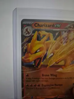 PokÃ©mon TCG Charizard EX 161 Scarlet & Violet Promo Holo Ultra Rare Card - Image 5