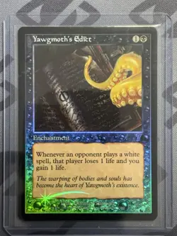 FOIL Yawgmoth's Edict - 7th Edition - Light Play - MTG Magic The Gathering TCG - Image 1
