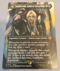 MTG Sephiroth, Fabled SOLDIER (Borderless) (0317) Final Fantasy Non-foil  - Image 1