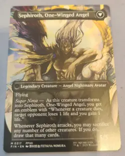 MTG Sephiroth, Fabled SOLDIER (Borderless) (0317) Final Fantasy Non-foil  - Image 2