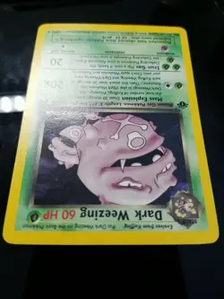 Dark Weezing 14/82 1st Edition Holo Rare Team Rocket 2000 Pokemon Card WOTC - Image 5