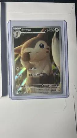 Furret 168/159 SV09: Journey Together Illustration Rare Pokemon TCG Card NM/M - Image 3
