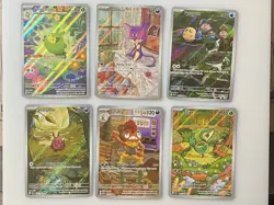 Pokemon Black Bolt White Flare Illustration Rare Lot English 12 cards - Image 1