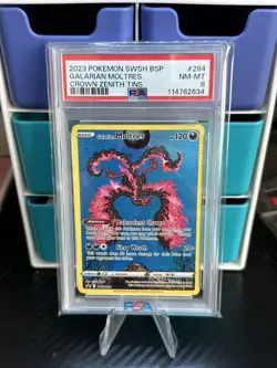 Galarian Moltres SWSH284 SWSH: Sword & Shield Promo Cards Holo PSA  8! - Image 1
