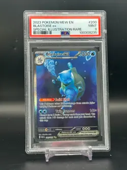 PSA 9 MINT Blastoise EX 151  Special Illustration Rare Pokemon Card #200/165 - Image 1