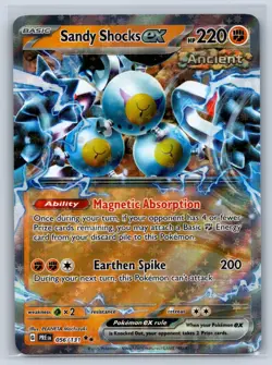 Sandy Shocks ex 056/131 Holo SV: Prismatic Evolutions NM Pokemon TCG Card - Image 3