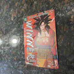 SS4 Son Goku Rapid Reversal WINNER STAMP Foil Dragon Ball Super Card Game | LP - Image 2