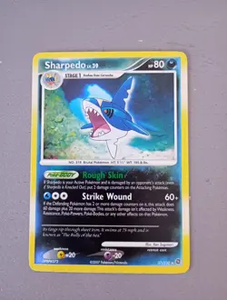 Sharpedo 37/132 Reverse Holo Rare Secret Wonders Pokemon Card Excellent/Good - Image 3