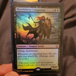 FOIL BLOODTHIRSTY CONQUEROR Foundations FDN Magic MTG NM CARD - Image 3
