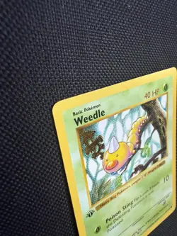 Pokemon Weedle 69/102 1st Edition Shadowless Base Set Card Unplayed Near Mint - Image 3