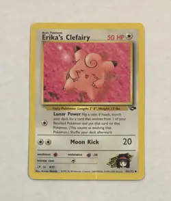 Pokémon Erika’s Clefairy Card 40/132 Gym Challenge MP Uncommon Regular Unlimited - Image 6