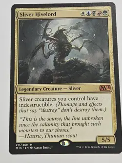 MTG Sliver Hivelord Magic 2015 211/269 Regular Mythic LP - Image 1