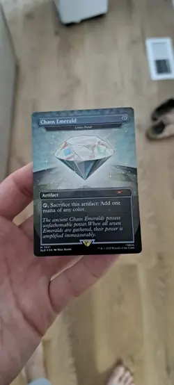 Chaos Emerald (White)  7037 Foil Lotus Petal Sonic The Hedgehog Secret Lair - Image 1