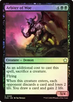 Arbiter of Woe (0055) - Foundations - Uncommon (Foil) - Image 1