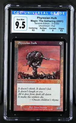 PHYREXIAN HULK 7th Edition Foil CGC 9.5 Gem Mint MTG [Nostalgium] - Image 1
