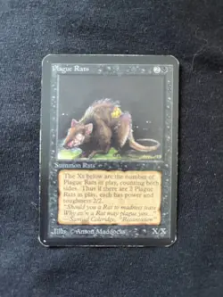 Magic the Gathering Plague Rats X3 Alpha LP to MP h - Image 11
